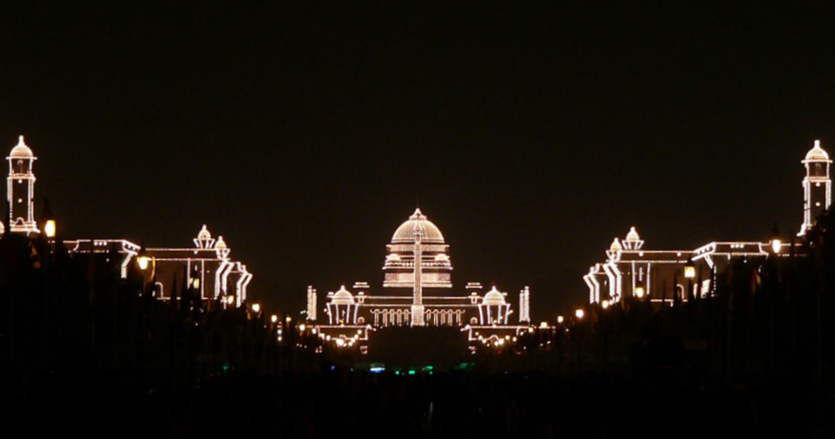 President House Illuminated for the Republic Day