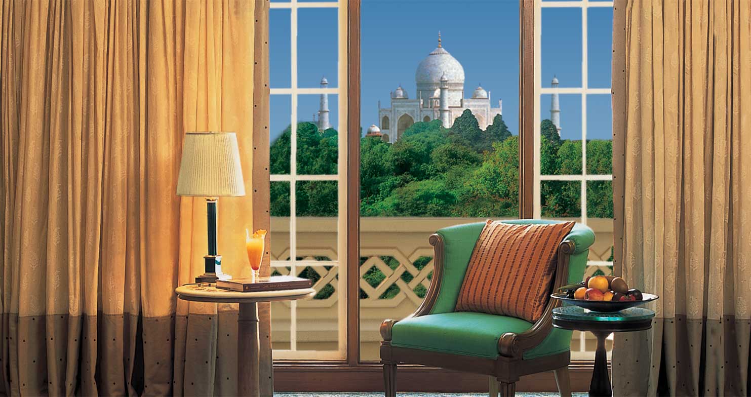 View of the Taj Mahal from from The Oberoi Amarvilas