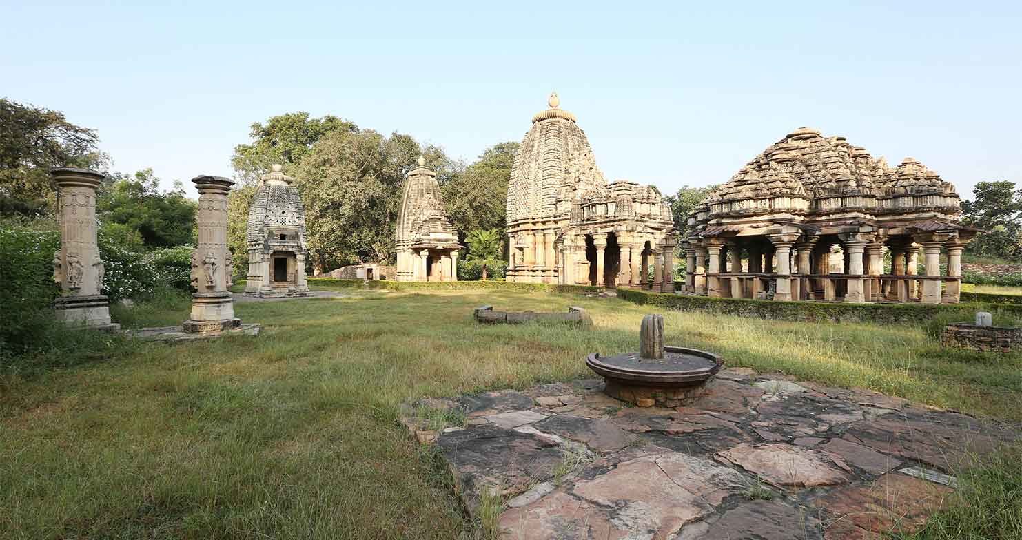 View of nearby Badoli Temples