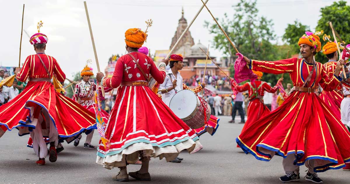 Dancing at Teej Festival - 2014