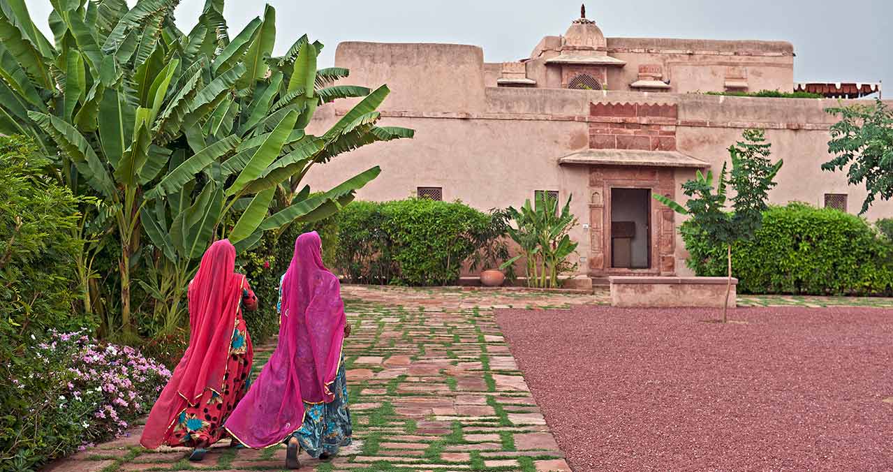 View of the outer courtyard