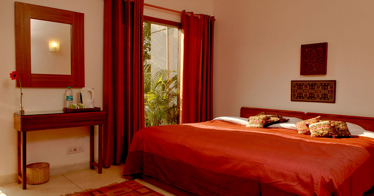View of a double room