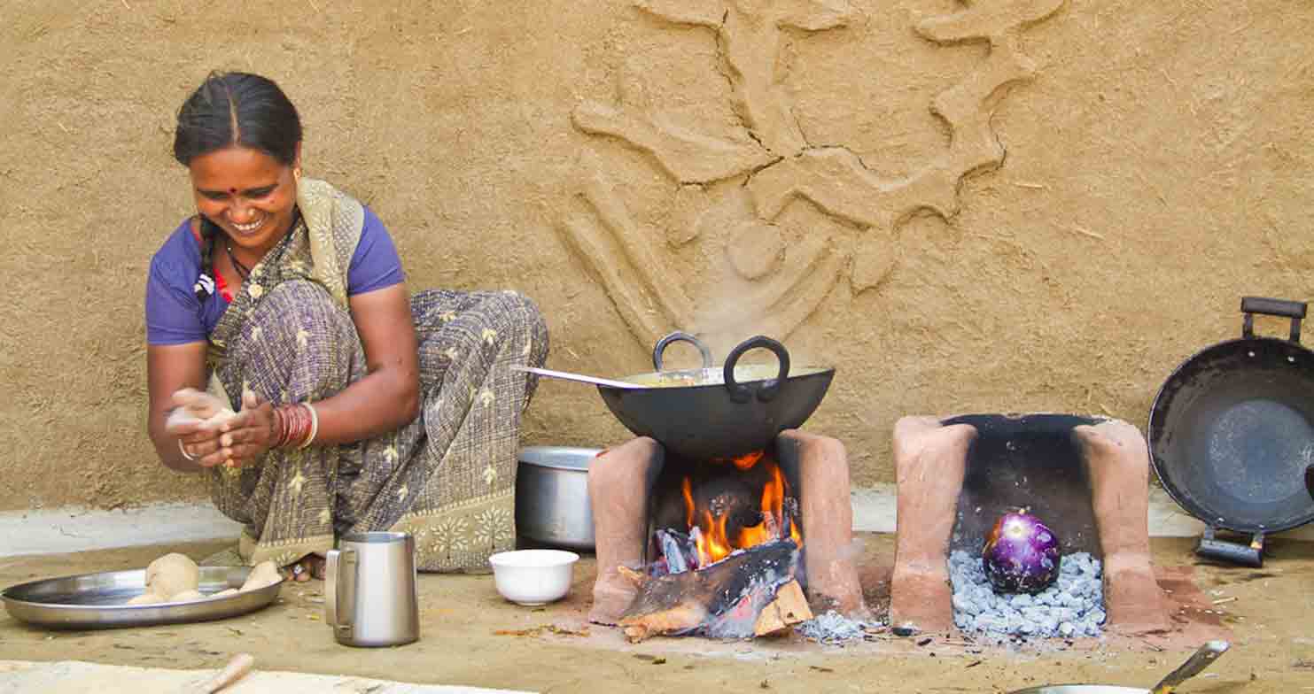 Traditional wood fired stove